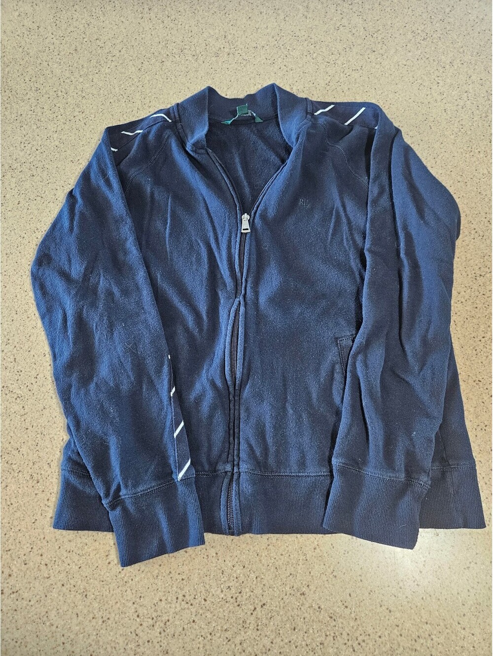 Lauren Ralph Lauren navy zip front jacket